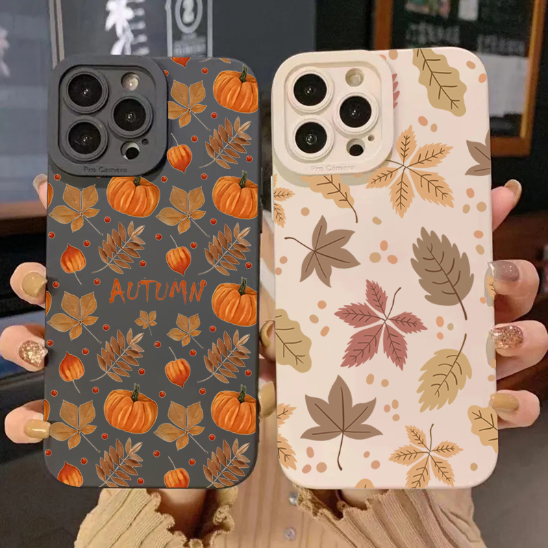 Phone Cases Galaxy S24 - Ретро-чехол с узором кленового листа для