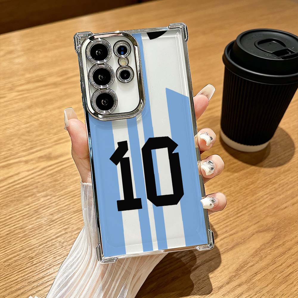Phone Cases Jersey - Мягкий чехол-накладка с мультяшным синим номером